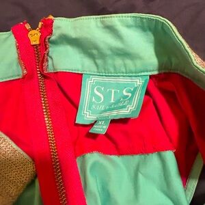 Sail to stable tunic dress that is mint and pink stripped size back x-large